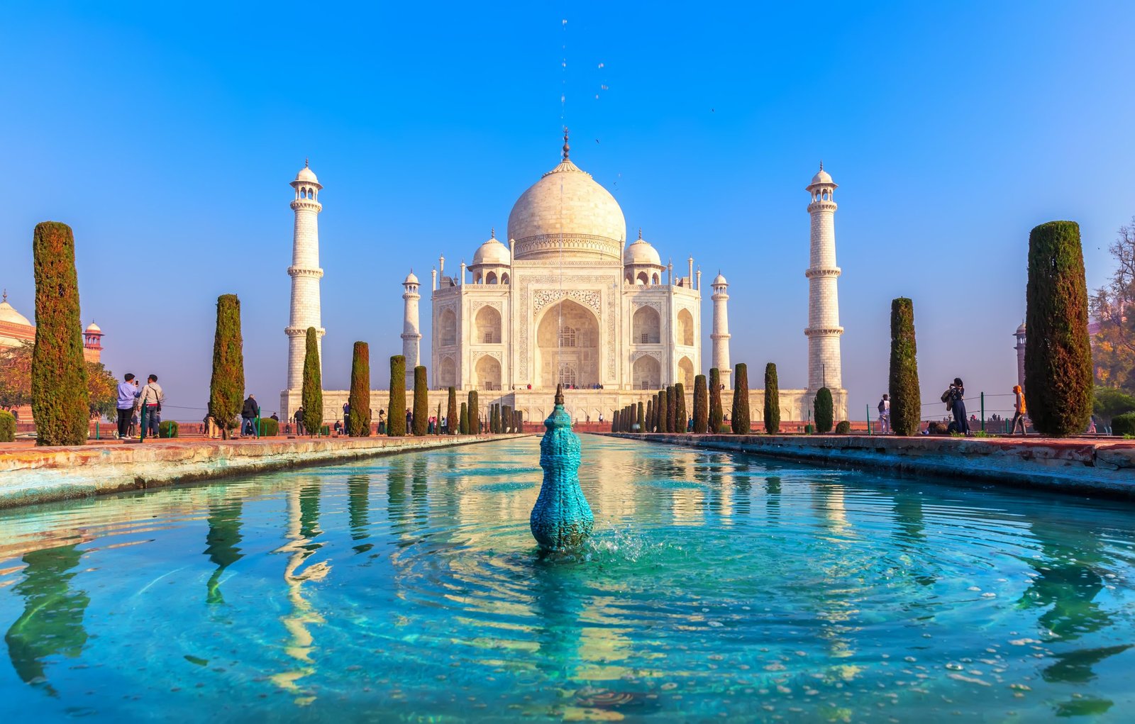 Taj Mahal, a UNESCO World Heritage Site, famous landmark of Agra, India.